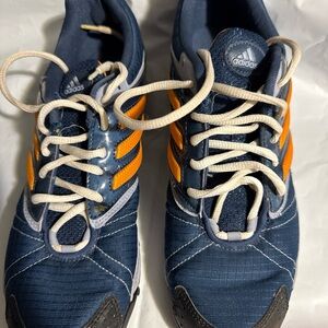 Adidas Men’s 2003 Navy and Orange Track and Field Shoes size 10